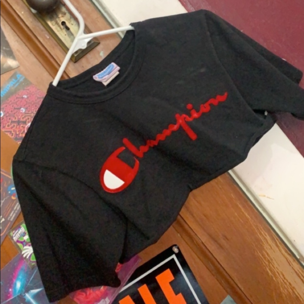 champion cropped t shirt